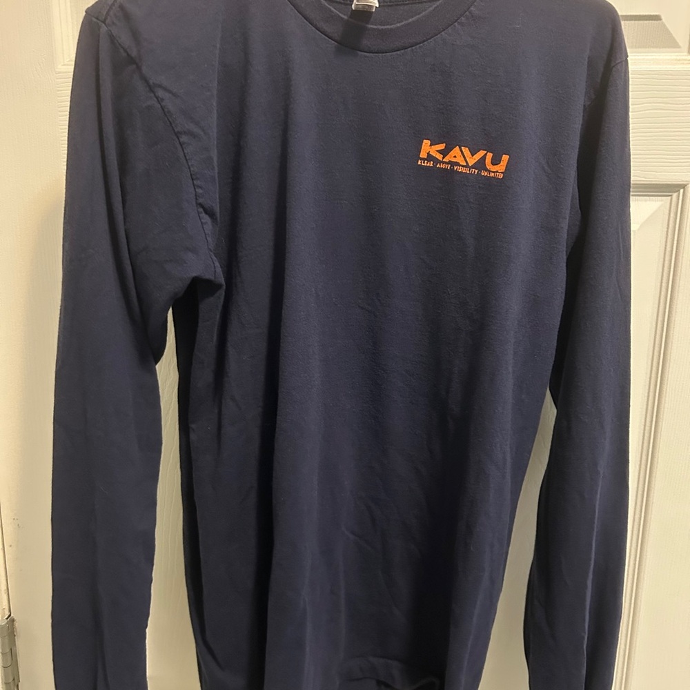 KAVU Dark Blue Long Sleeve with Orange Logo